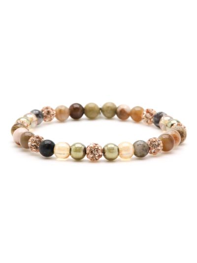 Spiral Louna XS Elastic (rosegold crystal)