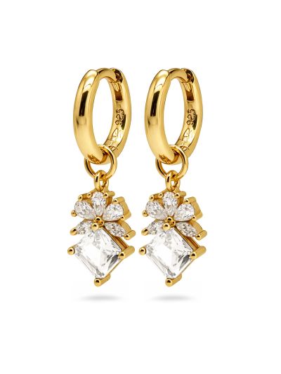 Hinged Hoops Nola Zirconia