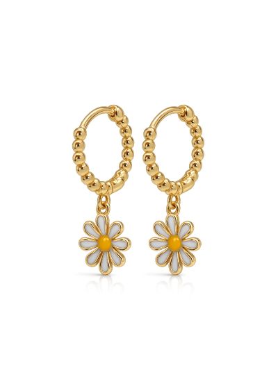 Hinged Hoops Fleur Flower