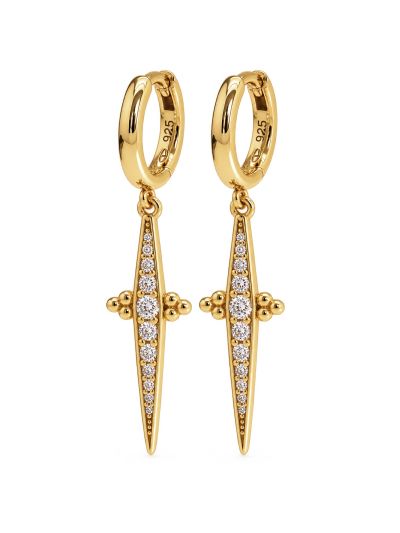Hinged Hoops AVELYN Zirconia Sword