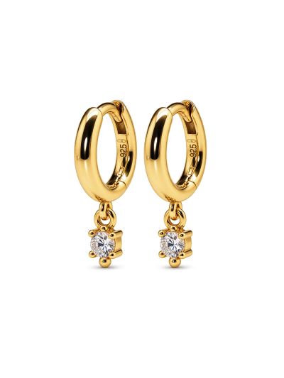 Hinged Hoops DIANE Single Zirconia