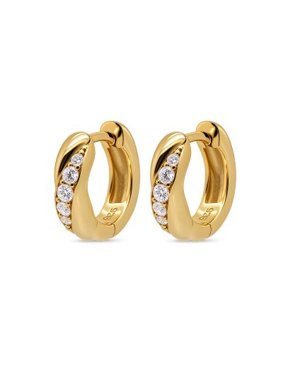 Hinged Hoops MILIA Swirl 12MM