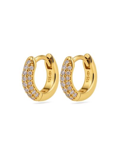 Hinged Hoops Bibi Zirconia 12MM