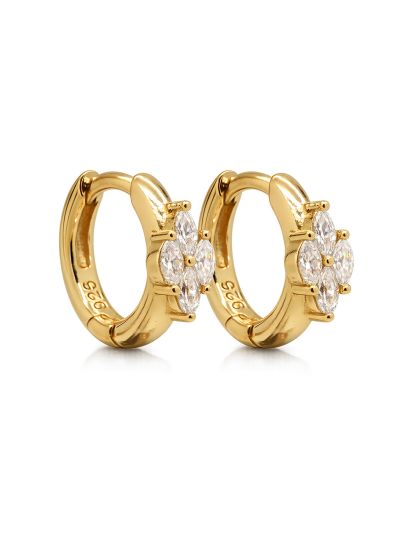 Hinged Hoops Zirconia Keet 12MM