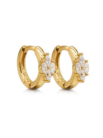 Hinged Hoops Zirconia Keet 12MM