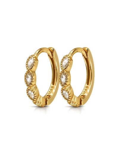 Hinged Hoops Isabeau 13MM