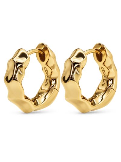 Hinged Hoops RACHEL Sculpted 18MM