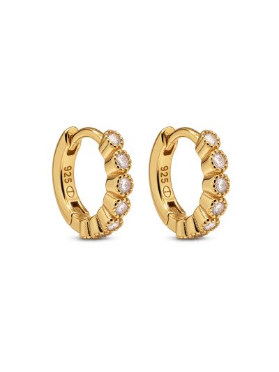 Hinged Hoops BLAIR Plain Zirconia 12MM