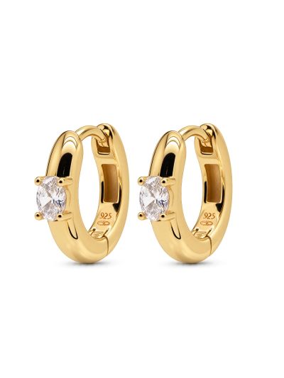 Hinged Hoops Manon Zirconia 12MM