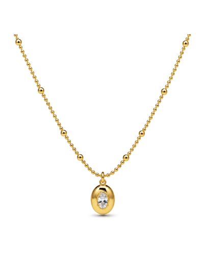 Necklace ELORA Beaded Zirconia