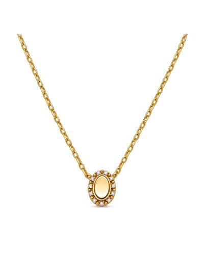 Necklace Monica Zirconia Small Disc