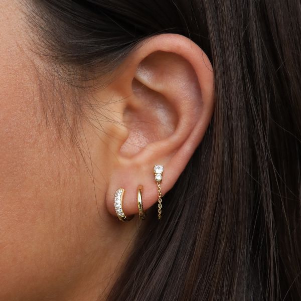 Plain Hinged Hoop Earrings | KARMA Jewelry