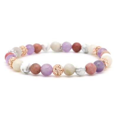 Spiral Adele XS Elastic (rose gold crystal)