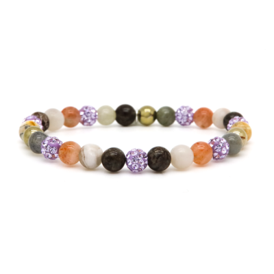 Spiral MAUVE XS Elastic (lavender crystal)