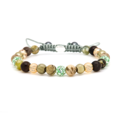 Spiral CYAN XS (green crystal)