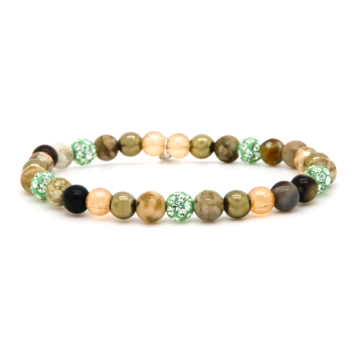 Spiral CYAN XS Elastic (green crystal)