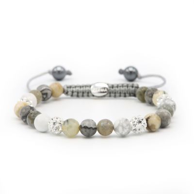 Spiral Natural Grey XS (white crystal)