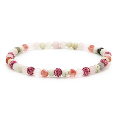 Spiral Candy Heart xxs Elastic (Pink Crystal)