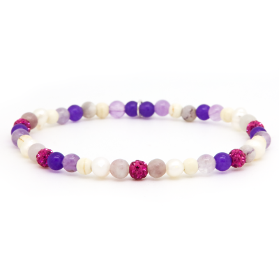 Spiral Julia XXS Elastic (fuchsia crystal)