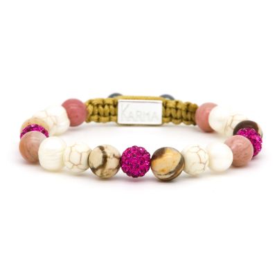 Spiral MAUVE M (fuchsia crystal)