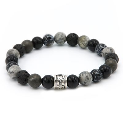 Thunderstruck Silver Logo Bead