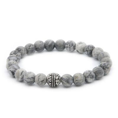 Matt Crazy Silver Bead