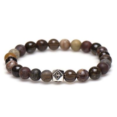 PULLOVER Silver Logo Bead 8MM