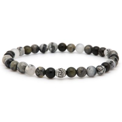 BlJuno Silver Logo Bead 6MM