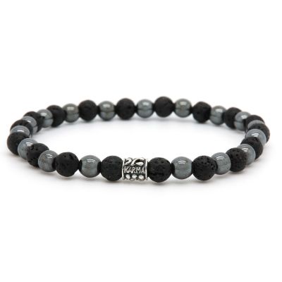 Sabre Silver Logo Bead 6MM