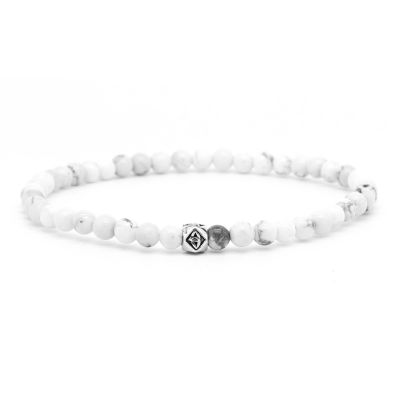 MAVERICK Silver Logo Bead 4MM