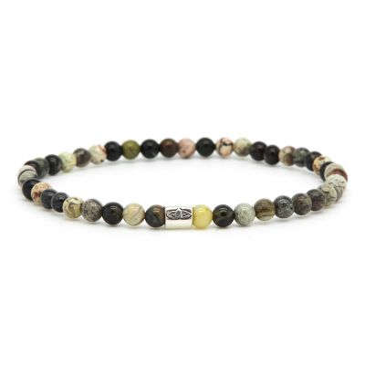 Black Moss Silver Logo Tube 4MM