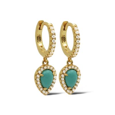 Hinged Hoops OCEAN Drop