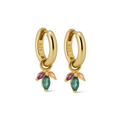 Hinged Hoops PERSIAN Teal Blue