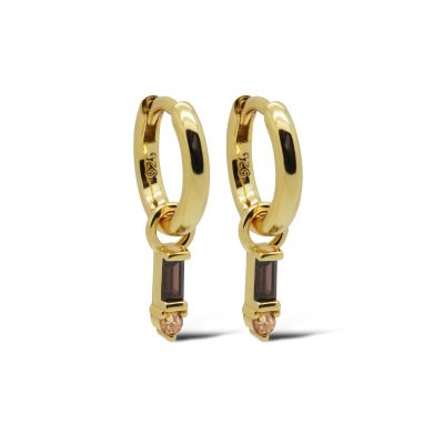 Hinged Hoops EMMY Chocolat