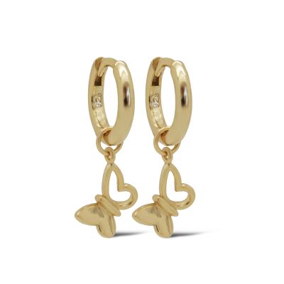 Hinged Hoops FELIA Butterfly