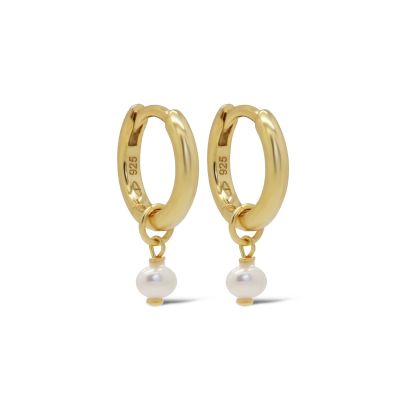 Hinged Hoops Symbols PIXIE Pearl 