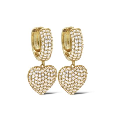 Hinged Hoops Symbols Zirconia LULEA Heart 