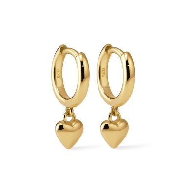 Hinged Hoops JOLLY Heart