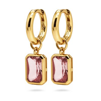 Hinged Hoops Liv Wine Red