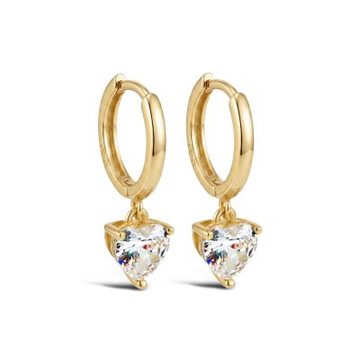 Hinged Hoops Viena Heart Zirconia