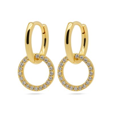 Hinged Hoops Double Hoop Zirconia