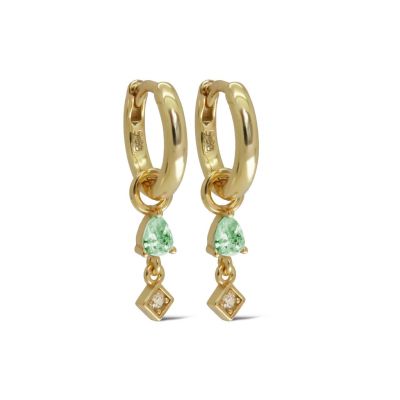 Hinged Hoops CLEO Spring Colors Zirconia