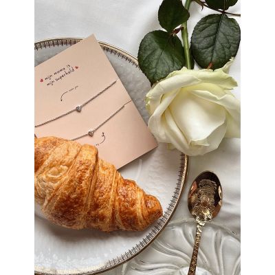 Mother & Daughter SET 'Zirconia Heart'