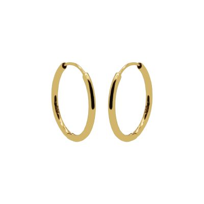 Plain Big Hinged Hoops