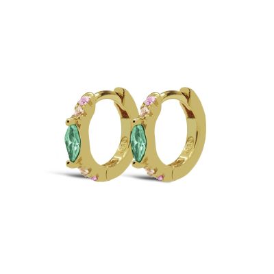 Hinged Hoops OVAL Spring Colour