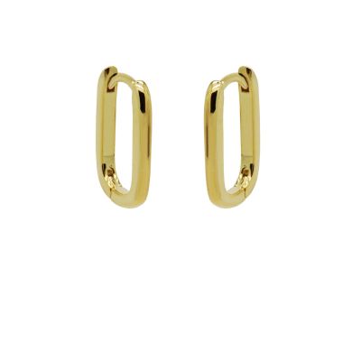 Plain Hinged Hoops Smooth Square