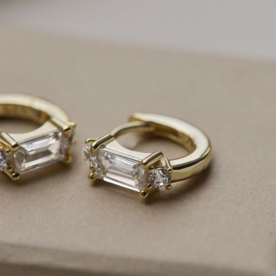 Plain Hinged Hoops Classic