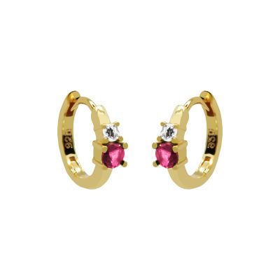 Plain Hinged Hoops The RUBY Double
