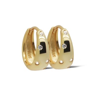 Hinged Hoops STELLA TEA 13MM