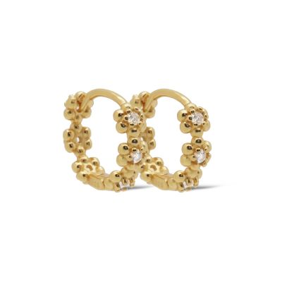 Hinged Hoops DAPHNEE 13MM Flower